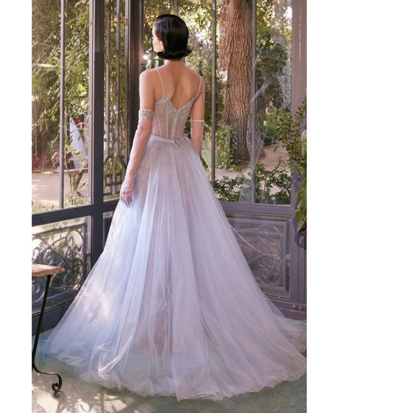 Bejeweled Soft Gown A1361 - Picture 4 of 4